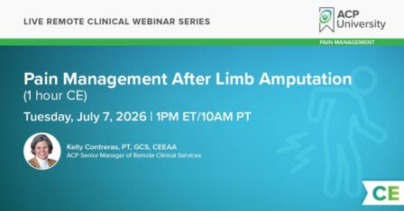 Pain Management After Limb Amputation - Webinar